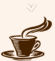 brown cream minimalist in love cafe logo